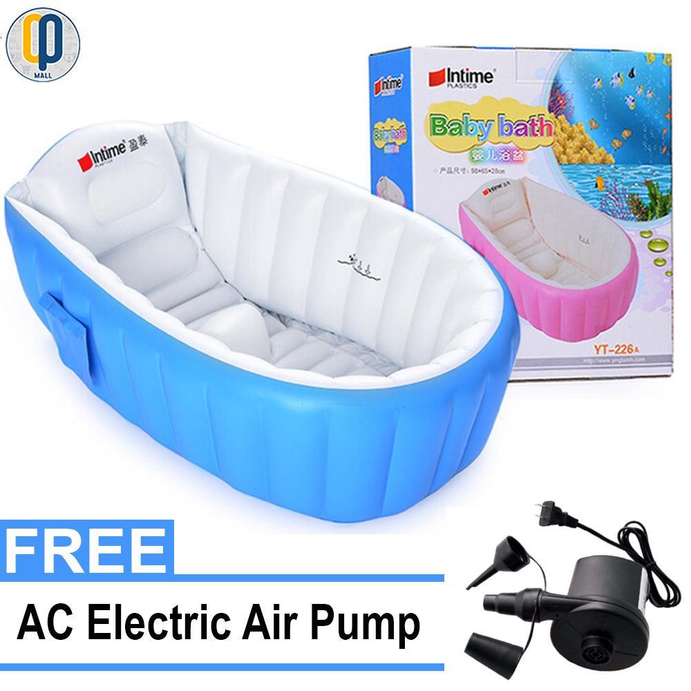 Intime Inflatable Baby Bath Tub, Baby Children Shower Tub