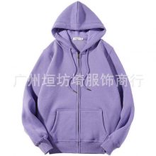 2020 autumn and winter new women’s sweater MM long-sleeved zipper fleece hooded sweater coat female Korean printing
