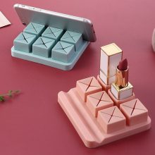 6 Grid Silicone Lipstick Storage Holder