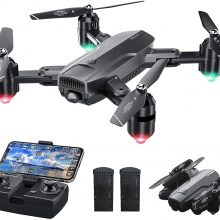 Dragon Touch DF01 Foldable Drone with Camera for Adults, WiFi FPV Drone with 120° Wide-Angle 1080P HD Camera RC Quadcopter with Gravity Sensor, Altitude Hold, Headless Mode, One Key Take Off/Landing