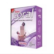 L3 Coral Long Lasting Condom (Width 52 ± 2 mm) 3 pcs