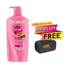 Sunsilk Shampoo Lusciously Thick & Long (Makeup Bag Free) 650ml