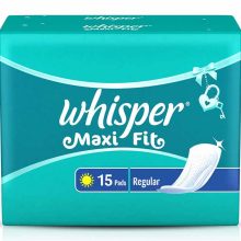 Whisper Maxi Fit Regular 15 pads